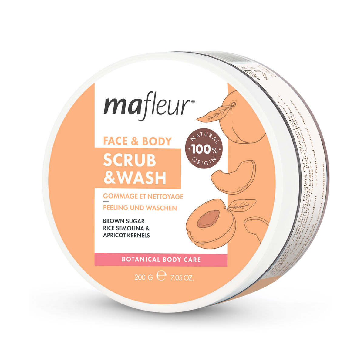 Face & Body Scrub & Wash Apricot – 200 g