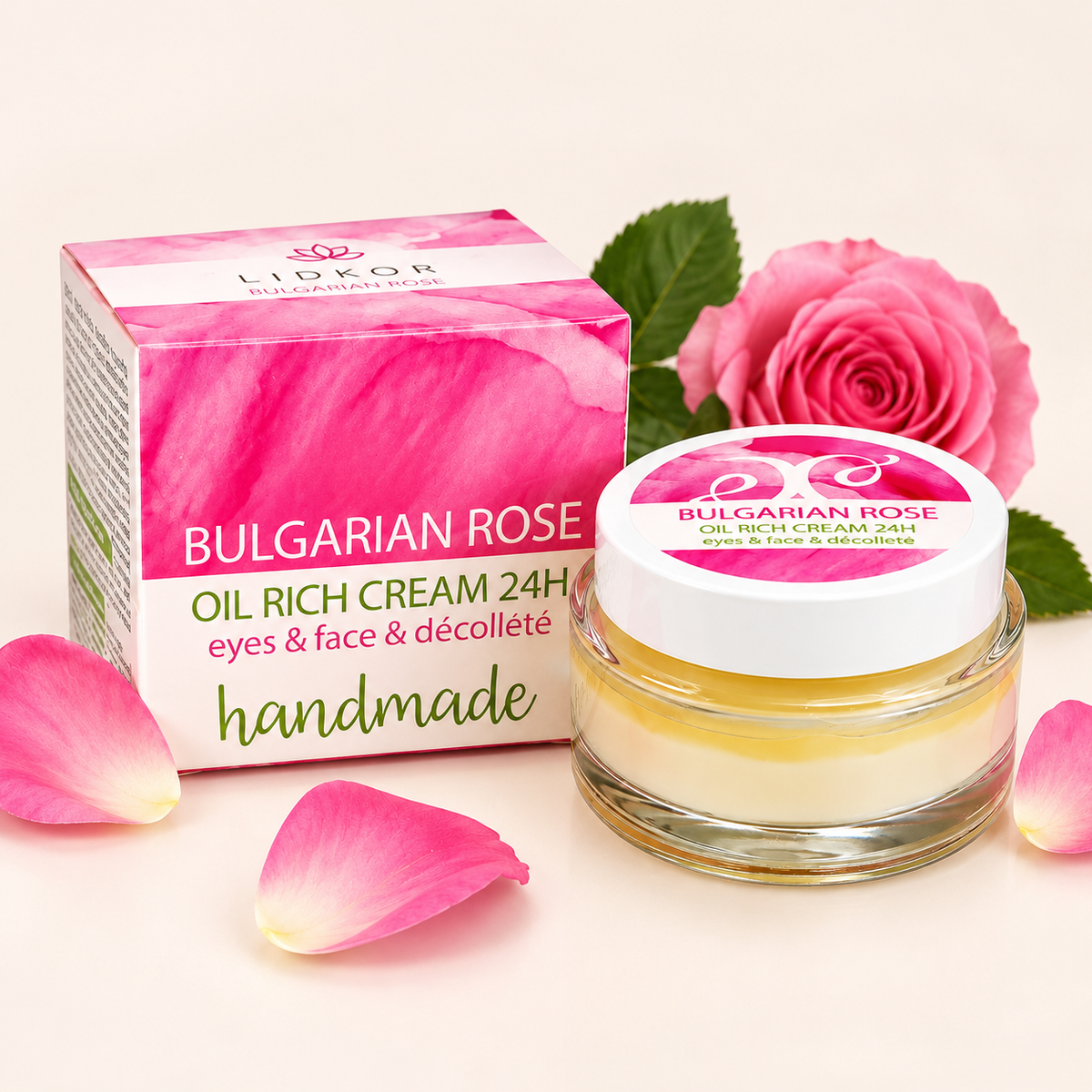 24h Crème met Bulgaarse Rozenolie – 50 ml