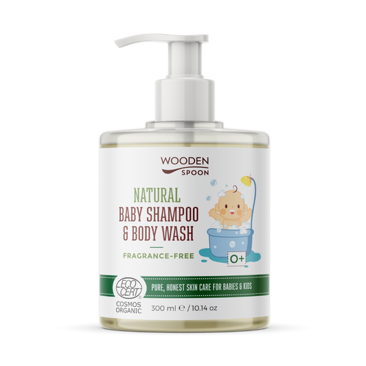 Organic Baby Shampoo & Body Wash Fragrance Free – 300 ml