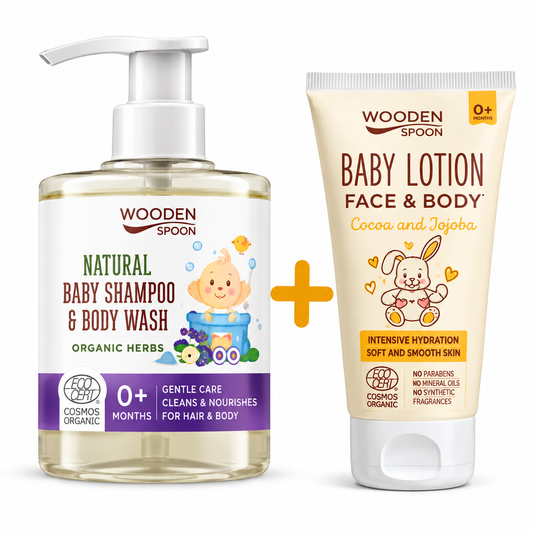 Baby Care Set – Shampoo & Body Wash + Baby Lotion