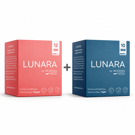 Lunara Bamboo Maandverband Set – Regular + Night
